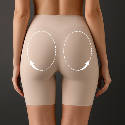 Women High-Waist Ice Silk Underwear with Tummy-Control & Hip-Lifting